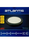 Atlantis 24w Sıva Üstü Panel Led Beyaz Yuvarlak Çap 23 cm Soğutuculu 1920 lm 220v Siyah Atlantis 24w Sıva Üstü Panel Led Beyaz Yuvarlak Çap 23 cm Soğutuculu 1920 lm 220v Siyah