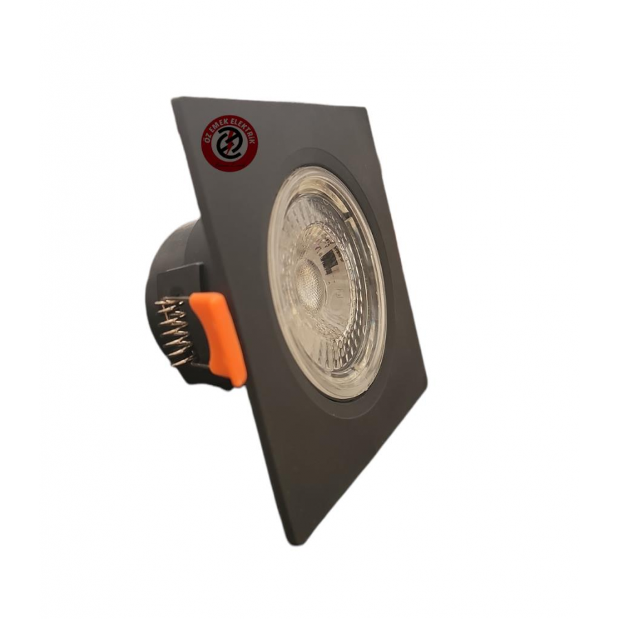 ATLANTİS 6 WATT 6W COB LED SPOT SİYAH KASA KARE BEYAZ IŞIK
