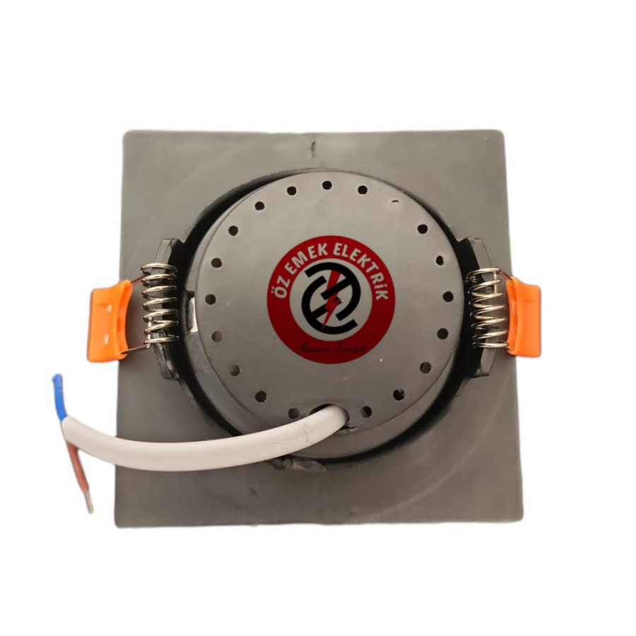 ATLANTİS 6 WATT 6W COB LED SPOT SİYAH KASA KARE BEYAZ IŞIK