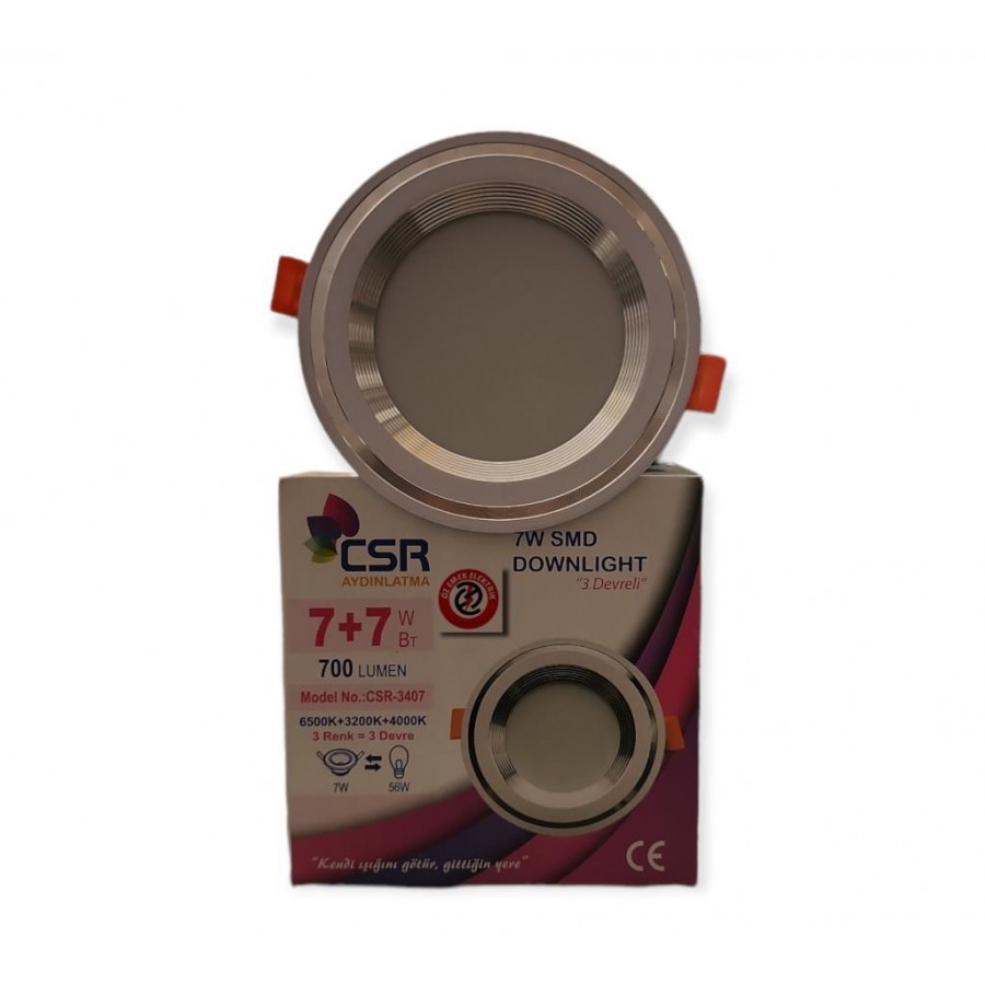 CSR TEK SPOT 3 RENK 7 WATT ARMATÜR 220V Krom