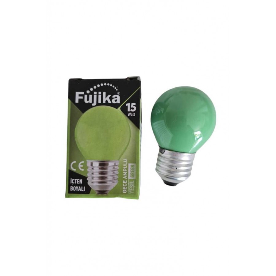 FUJİKA 15W YEŞİL GECE LAMBASI TOP AMPUL 15LM E27 220V 7CMX4CM 1 ADET